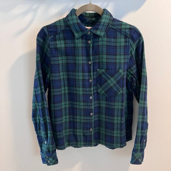 NWT Vineyard Vines Charleston Green / Blue Plaid Breezy Button Shirt Size XS - Picture 1 of 8